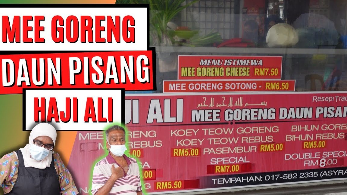 haji ali mee goreng daun pisang