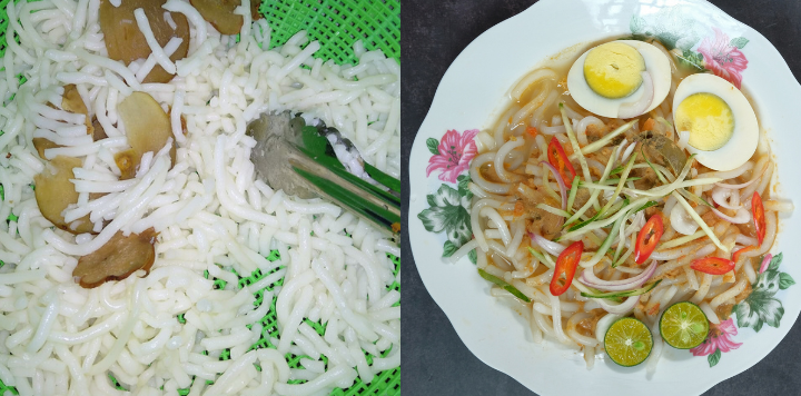 laksa beras mee rebus