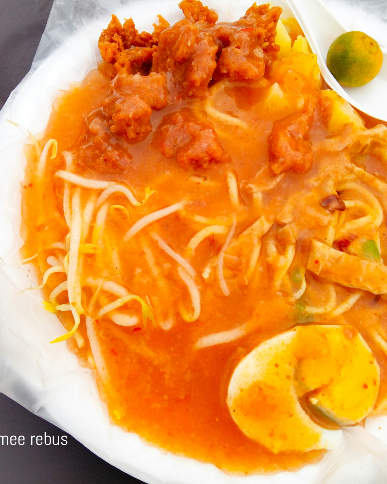 mee rebus pasar malam serkam