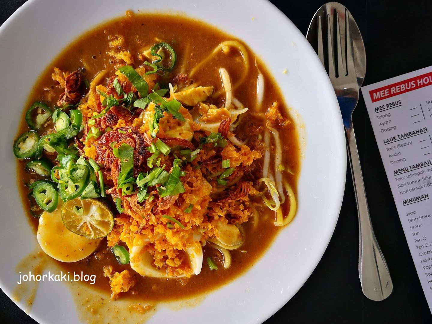 mee rebus terbaik di taman senai