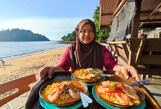 Usop Mee Udang Laut Pulau Sayak 1 usop mee udang laut pulau sayak